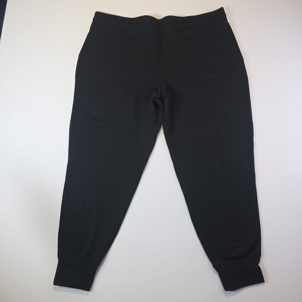 2 Pack Athletic Works Black Soft Jogger Pants Women's XXXL 3XG Drawstring NWT - Picture 3 of 9